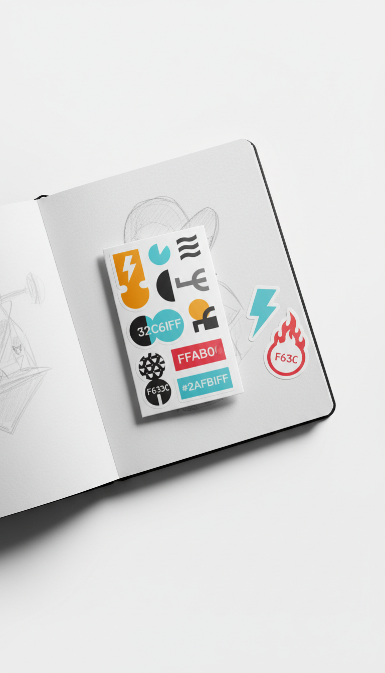 Sticker pack with limited edition art