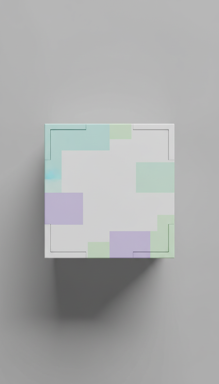 Minimalist Packaging Box with Brand Accents
